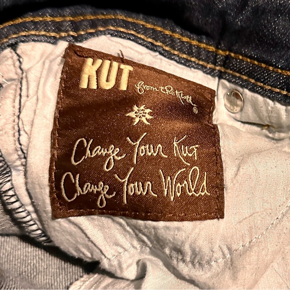 KUT from the Kloth Women's Straight Leg Double Button Jean in Opulent - Picture 4 of 4